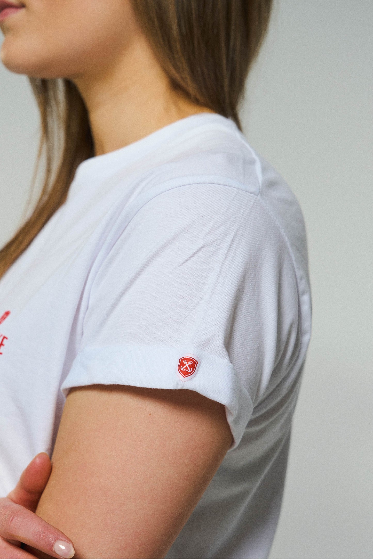 Haake-Beck T-Shirt mit Krempelärmeln