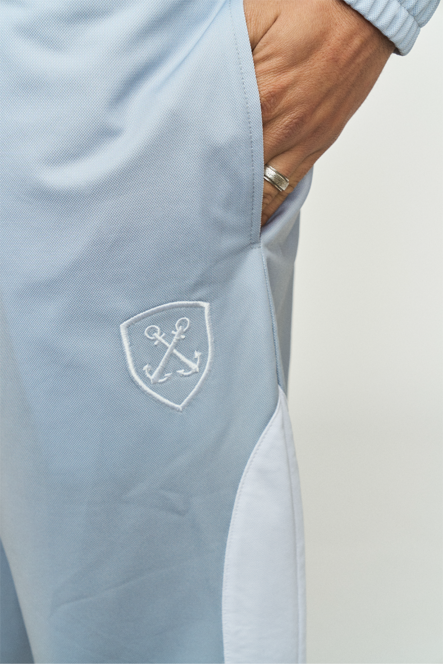 Haake-Beck Trainingsanzug Grau/Weiß