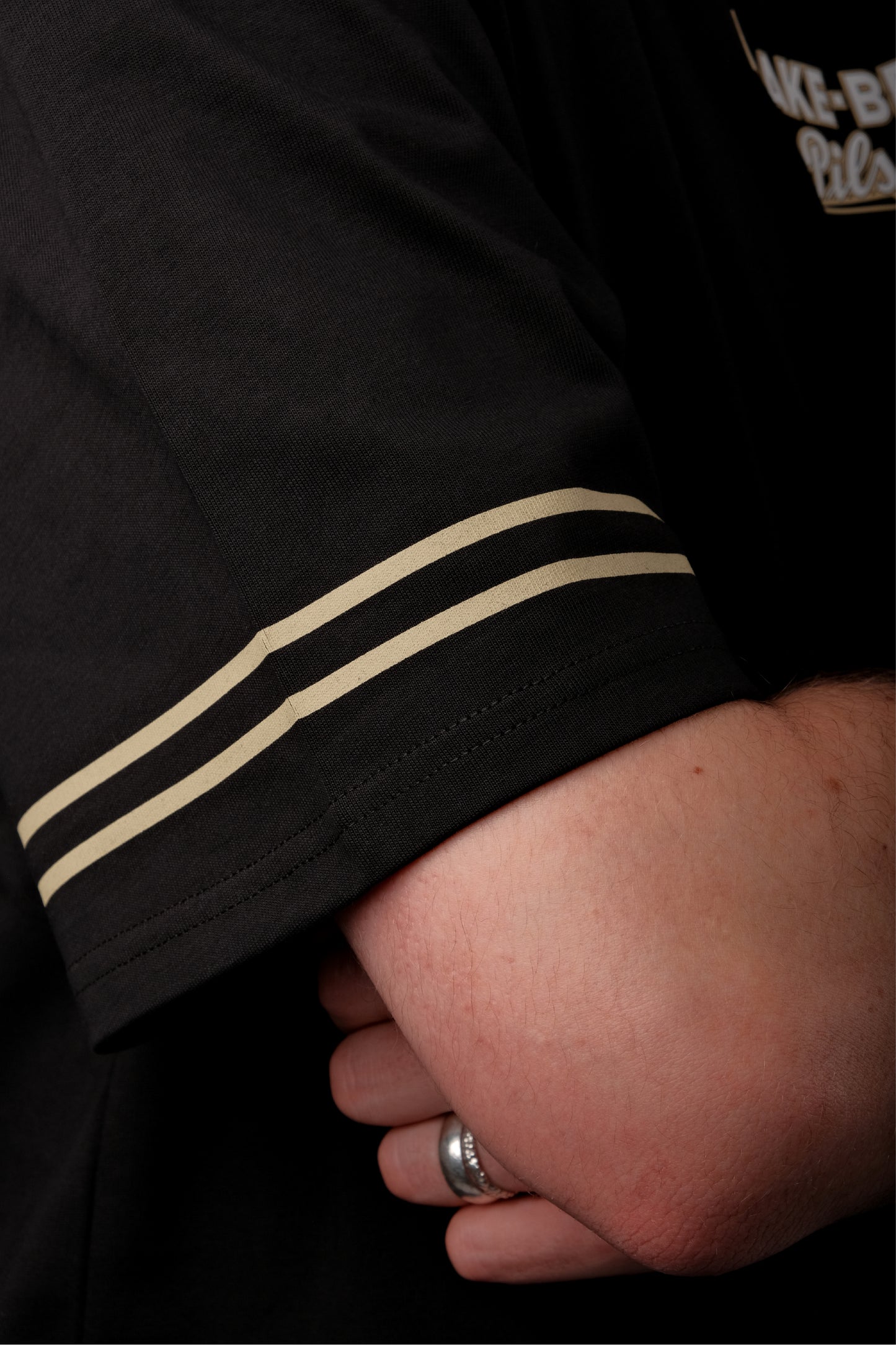 Oversize Haake-Beck T-Shirt - schwarz